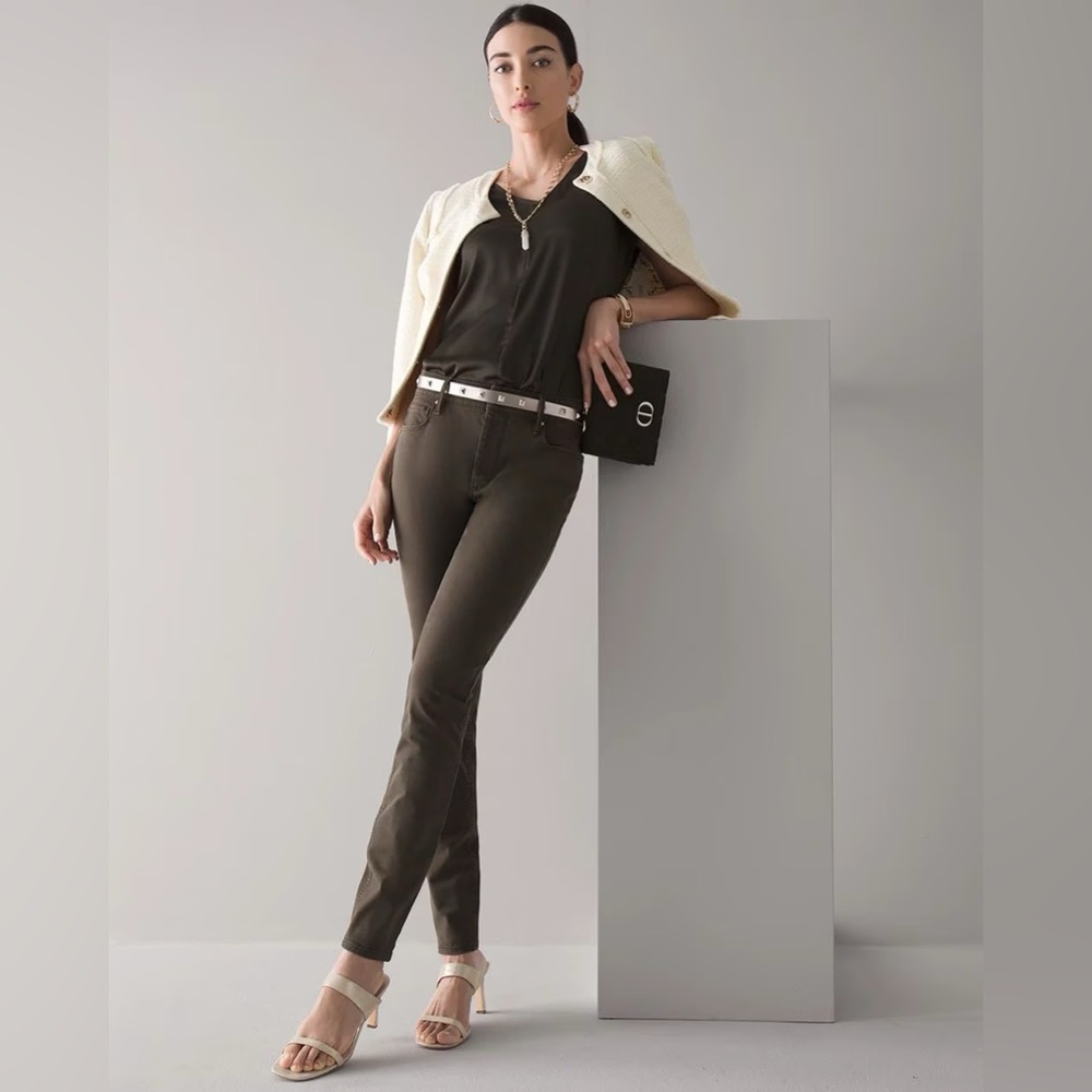 White House Black Market High-Rise Sculpt Skinny Ankle Pants, Size 8R, New
